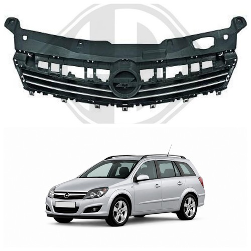 Kühlergrill schwarz für opel - schwarz,